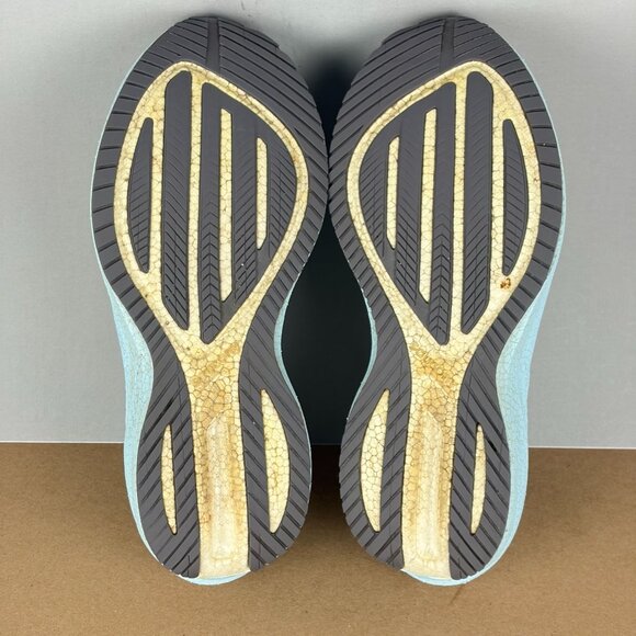 Saucony Triumph 20 Athletic Running Shoes Womens 8.5 Gray Blue Yellow Low Top - Picture 7 of 10